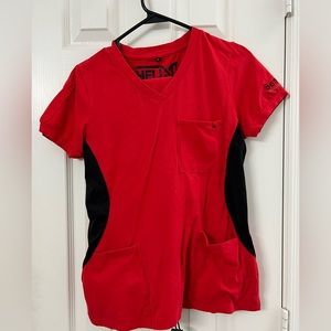 Benefit Medical Red Scrubs.